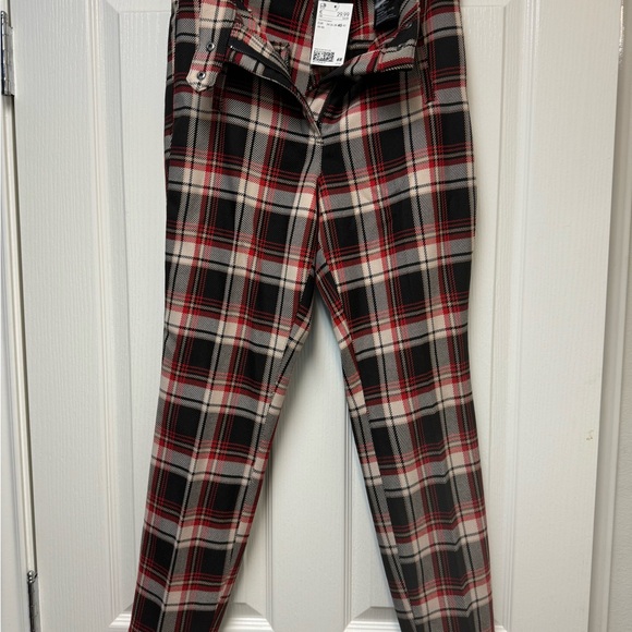 H&M Red and Black Plaid Trousers - Picture 10 of 12